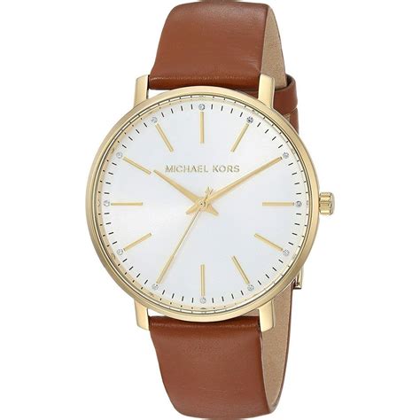 michael kors watch leather band